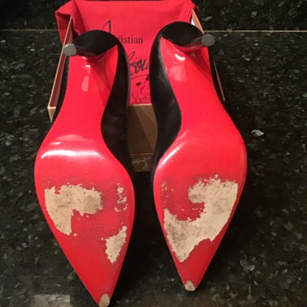 Christian Louboutin Apostrophy 100 Nappa Pump - Picture 4 of 6